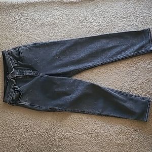 Hollister Ultra high-rise mom jean,  vintage stretch, 7R, W28, L27, acid wash